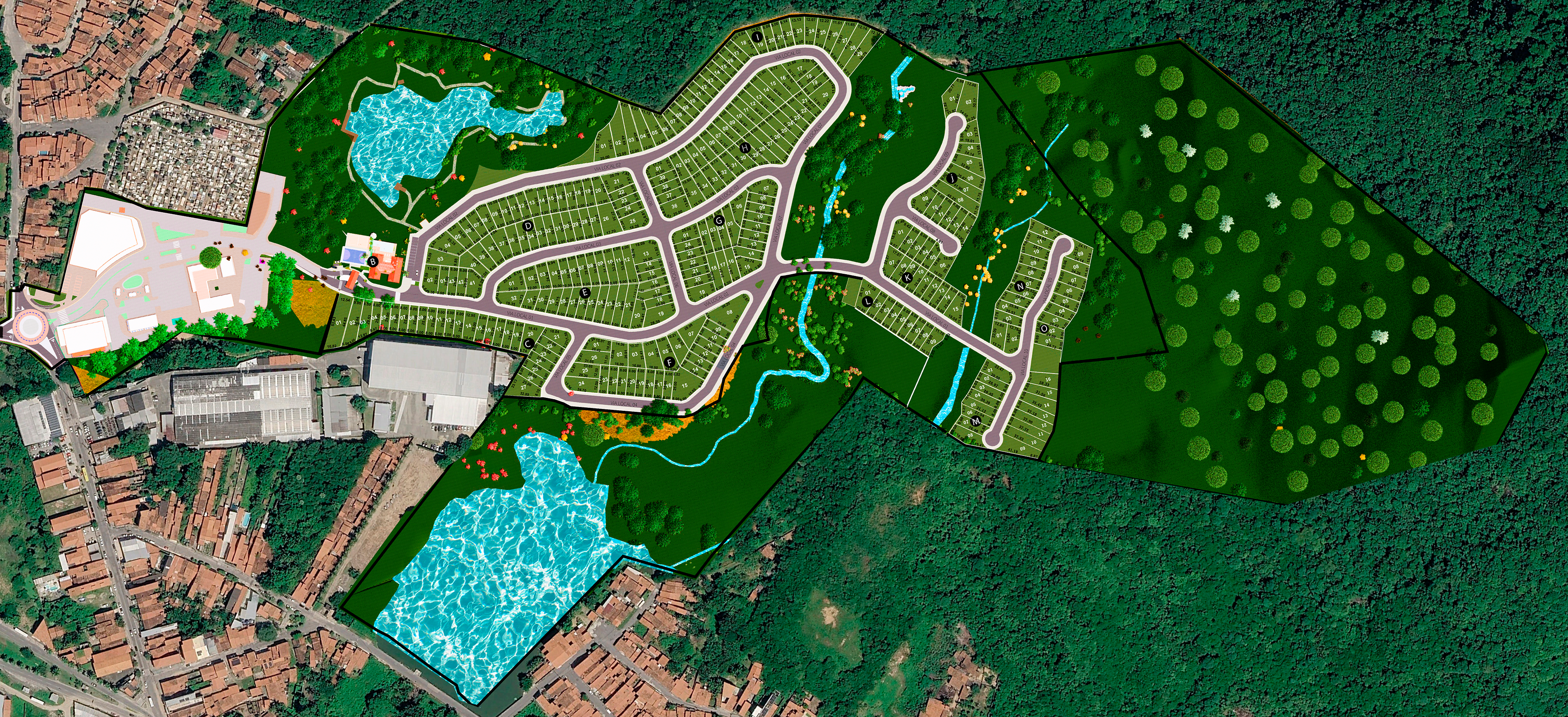 Mapa do empreendimento
